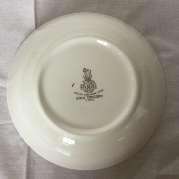 Royal Doulton fine bone china gold concord h 5049 bowl rice bowl gold rimmed - Picture 5 of 5
